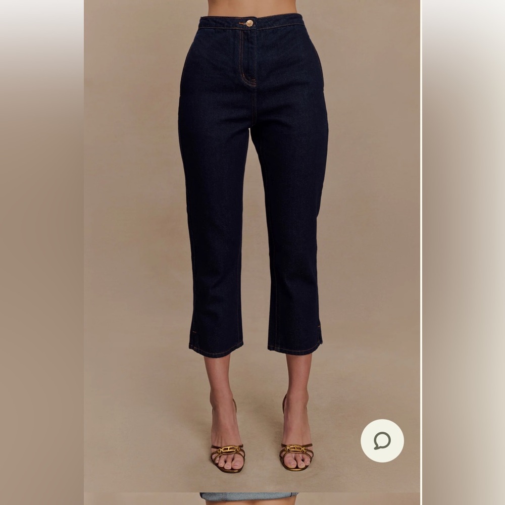 MESHKI HUDSON DENIM CAPRI PANTS NEW WITH TAGS